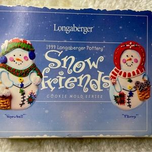 Longaberger 1999 Snow Friends Cookie Mold